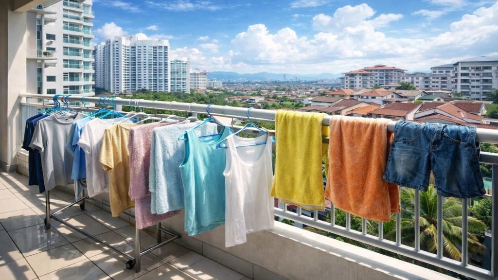 Humidity in balcony laundry: 5 tips【Dry clothes even when rain returns】