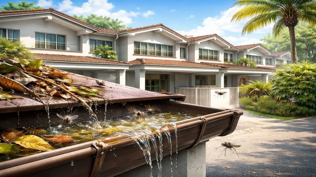 Gutter problems in Malaysia: 5 checks【Stop overflow leaks and mosquitoes fast】