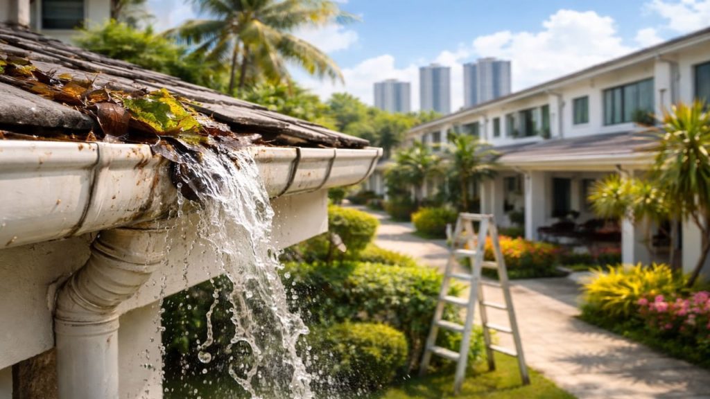 Gutter overflow only one spot: 5 causes【Find the blockage location fast】