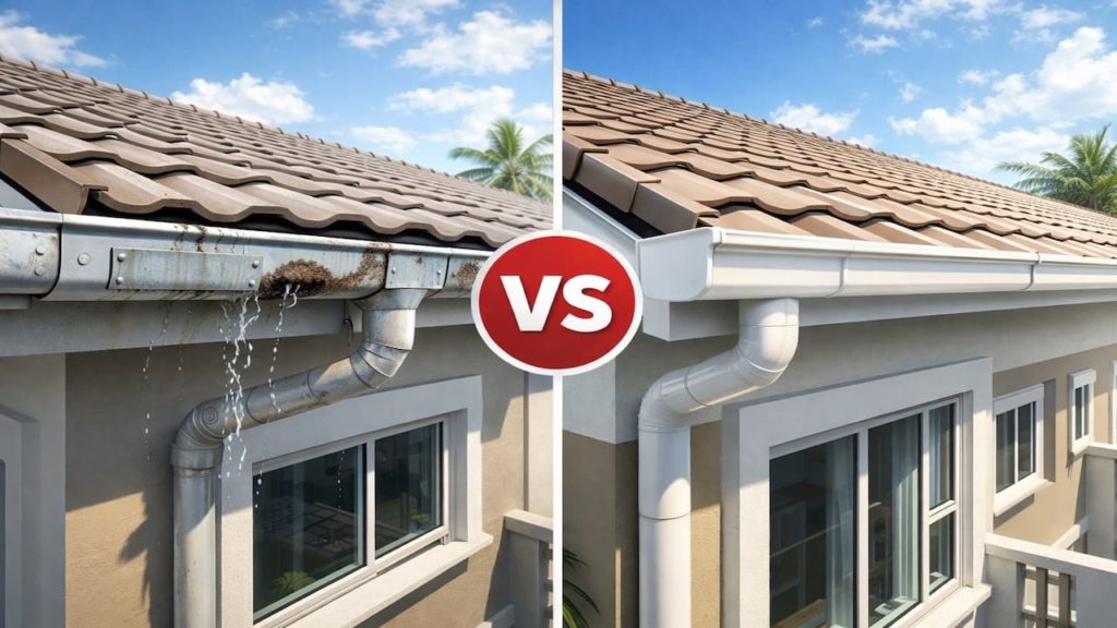 Gutter repair vs replace: 5 signs【Know when patching wastes money】