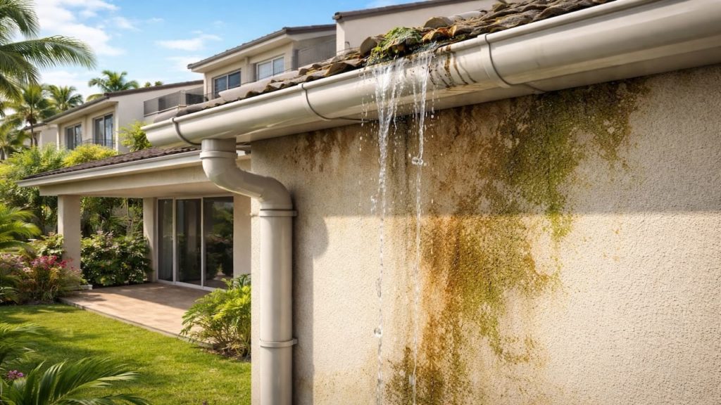 Gutter makes walls damp: 5 checks【Prevent seepage and indoor humidity rise】