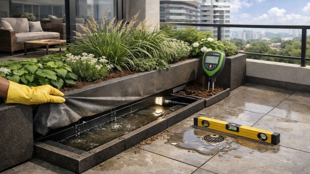 Landscape balcony planters: 5 checks【Prevent leaks to units below】