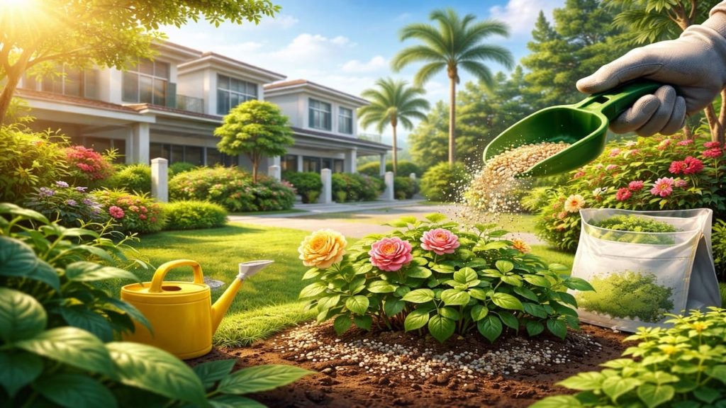 Landscape fertilizer timing: 5 tips【Feed plants without burning in heat】