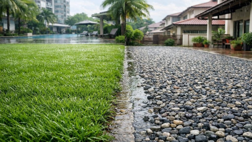Landscape grass vs gravel: 5 checks【Choose what stays clean in rain】
