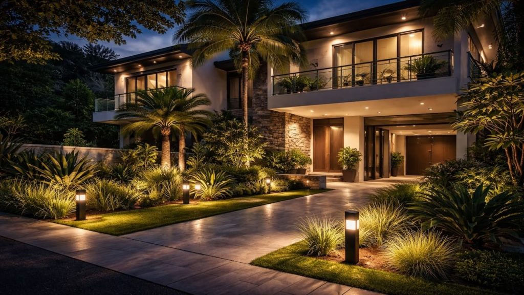 Landscape lighting ideas: 5 tips【Reduce glare and boost safety at night】