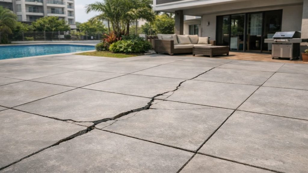 Landscape paving mistakes: 5 signs【Heat expansion cracks show up early】