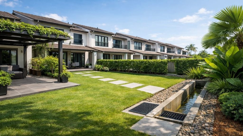 Landscape for terrace homes: 5 checks【Plan shade and drainage first in Malaysia】