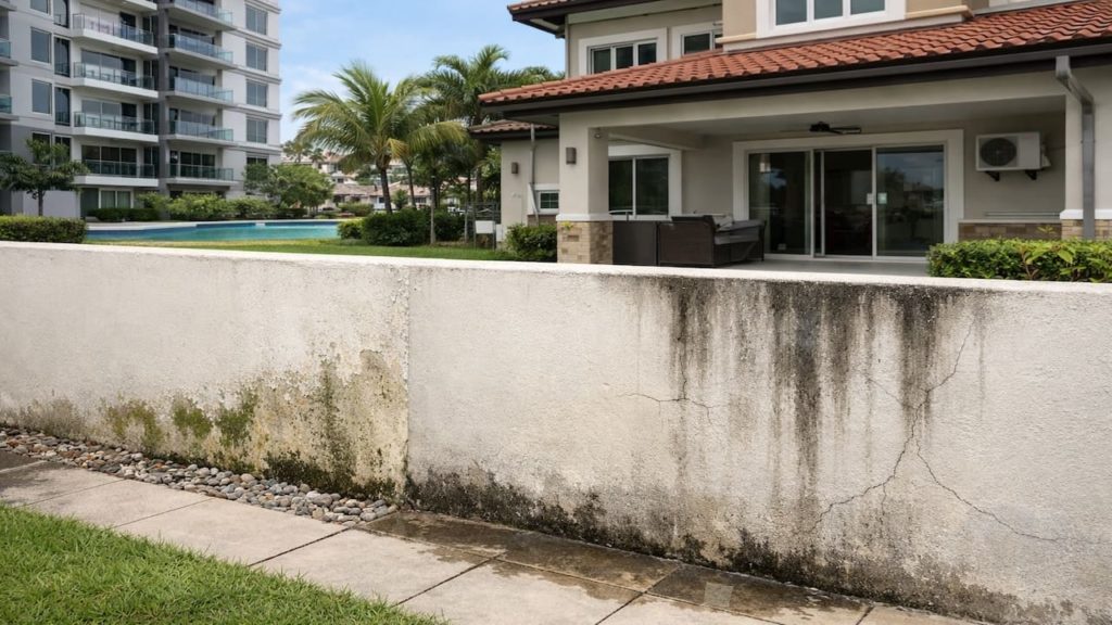 Landscape wall stains: 5 checks【Stop splashback and damp marks early】