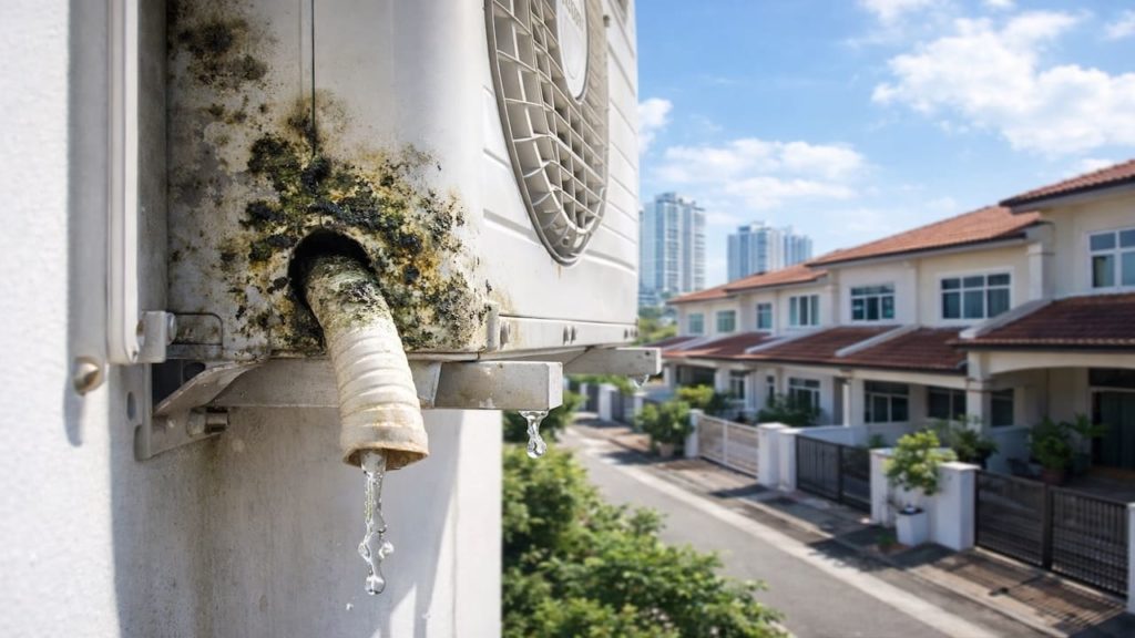 Mold from a leaking aircond drain: 5 signs【Prevent stains and musty odors early】
