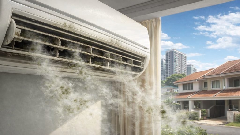 Mold smell in aircond: 5 checks you can do now【Find the hidden damp source fast】