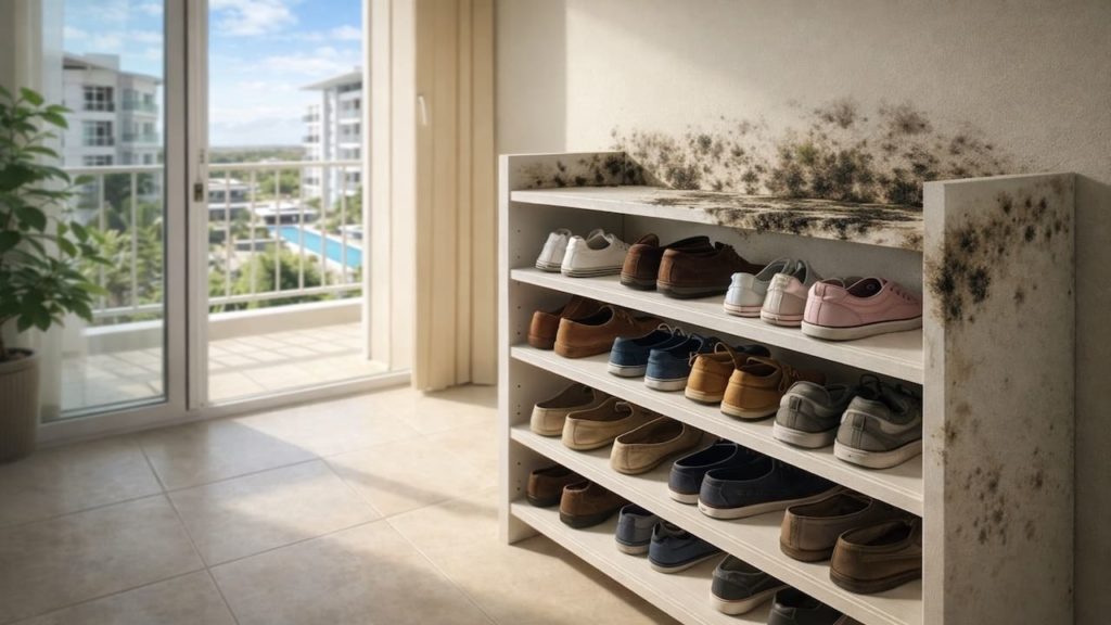 Mold in shoe racks: 5 tips to stop odor【Keep small storage areas dry】