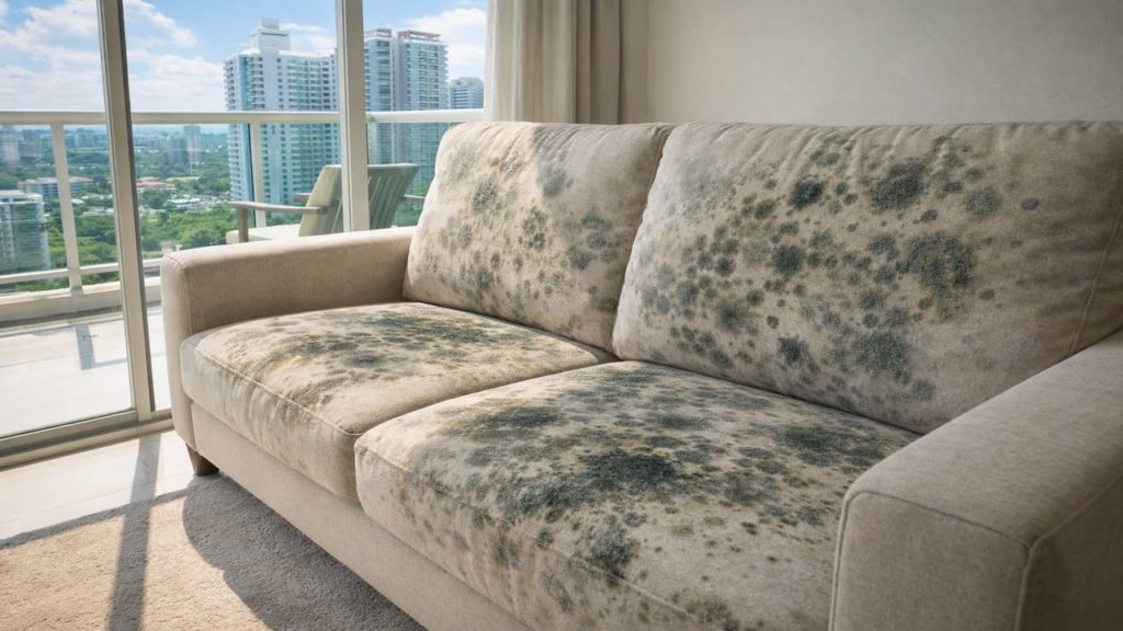 Mold in sofa and cushions: 5 checks you can run【Find hidden damp spots in fabric】