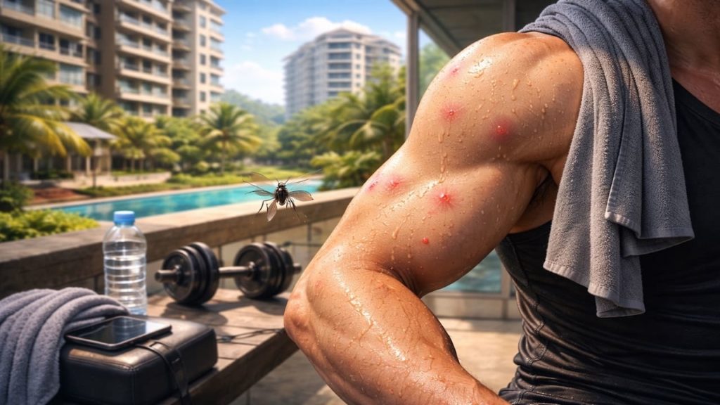 Mosquito bites after gym: 5 reasons【Sweat heat and clothes that attract them】