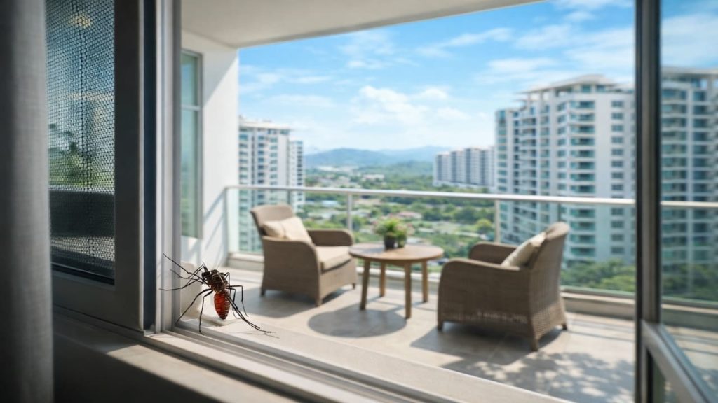 Mosquito near balcony: 5 fixes【Seal gaps and reduce dusk swarms indoors】