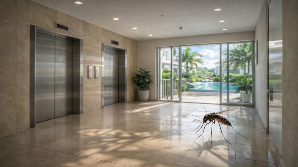 Mosquito in elevator lobby: 5 tips【Quick barriers for shared building spaces】