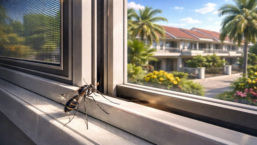 Mosquito on windows: 5 checks【Screen holes frame gaps and weak seals】