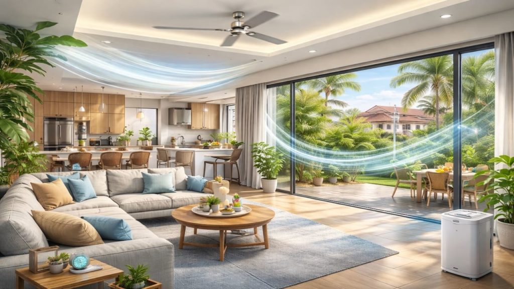 Humidity in living room open plan: 5 checks【Balance airflow across big spaces】